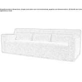Fabric sofa with removable cover Cuaxuxpa