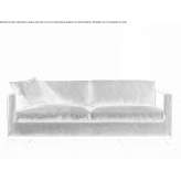 Fabric fold-out sofa with removable cover Ampezzo