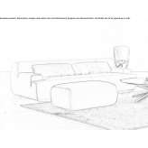 Sofa materiałowa ze zdejmowanym pokrowcem Lundamo