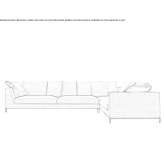 Corner sectional sofa in fabric Hvidovre