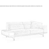2-seater fabric sofa Acos