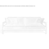 Sofa materiałowa 3-osobowa Zuoz
