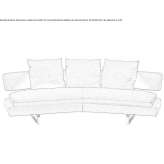 Curved 3-seater sofa Zarnow