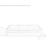 Velvet sofa with removable cover Myshkin