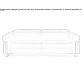Leather sofa bed Wachau