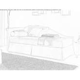 Upholstered single bed Dogern