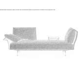 Sofa materiałowa ze zdejmowanym pokrowcem Chicora