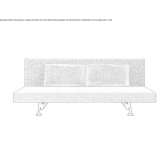 Sofa bed with removable cover Moutiers