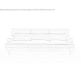 Sofa materiałowa ze zdejmowanym pokrowcem Chale