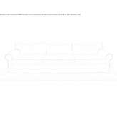 Fabric sofa with removable cover Pinoso