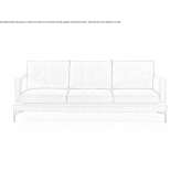 Sofa materiałowa 3-osobowa Banares