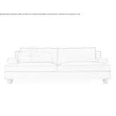 2-seater fabric sofa on wheels Velo