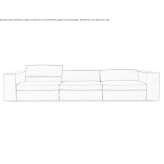 Sofa materiałowa 3-osobowa Gataia