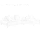 Modular fabric sofa Criciova