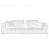 3-seater fabric sofa Cururupu