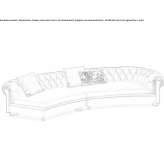 Quilted modular leather sectional sofa Eferding