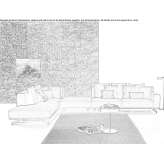 Sectional fabric sofa Coraki
