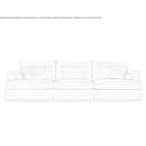 Sofa materiałowa 3-osobowa ze zdejmowanym pokrowcem Bolkow