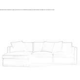 Sectional fabric sofa Ampezzo
