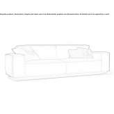 2-seater fabric sofa Canita