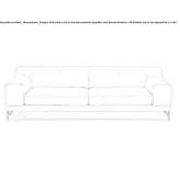 Leather sofa Viale