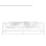 Leather 2-seater sofa Dagomys