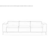 Skórzana sofa 3-osobowa Blythe