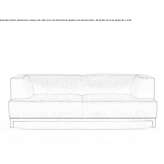 Sofa z tkaniny Bussero