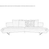 Fabric sofa Zarnow