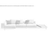 Sectional fabric sofa Kongen