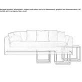 Fabric sofa with removable cover Pombos