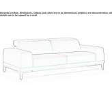 Sofa z tkaniny Danndorf
