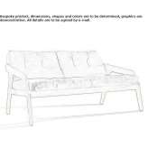 Sofa materiałowa 2-osobowa Valverde