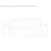 Skórzana sofa 2-osobowa Canita