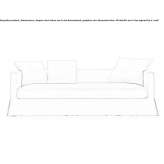 Fabric sofa Rivieres
