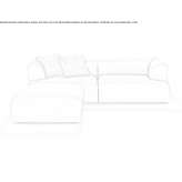 Sectional fabric sofa Dorotea