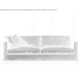 Fabric sofa with removable cover Ampezzo