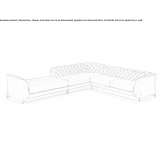 Narożna pikowana sofa Brela
