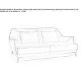 Dwuosobowa sofa tapicerowana Vyzyrka