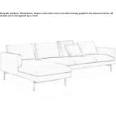 Sofa segmentowa ze zdejmowanym pokrowcem Patti