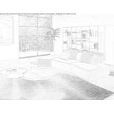 Sectional fabric sofa Glusci