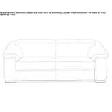 Tapicerowana sofa rozkładana z zagłówkiem Mesquite