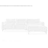 Sectional fabric sofa with a chaise longue Racu