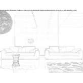 Fabric sofa Ulma