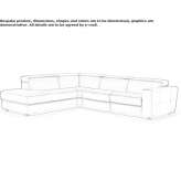Narożna skórzana sofa Ohlsbach