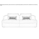 Modular velvet sofa Weste
