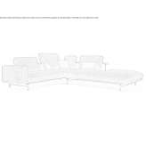 Segmentowa sofa materiałowa Racu