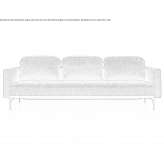 3-seater fabric sofa Crawley