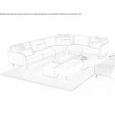 Fabric corner sofa Jobstown