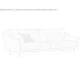 Segmentowa sofa materiałowa Shakhty